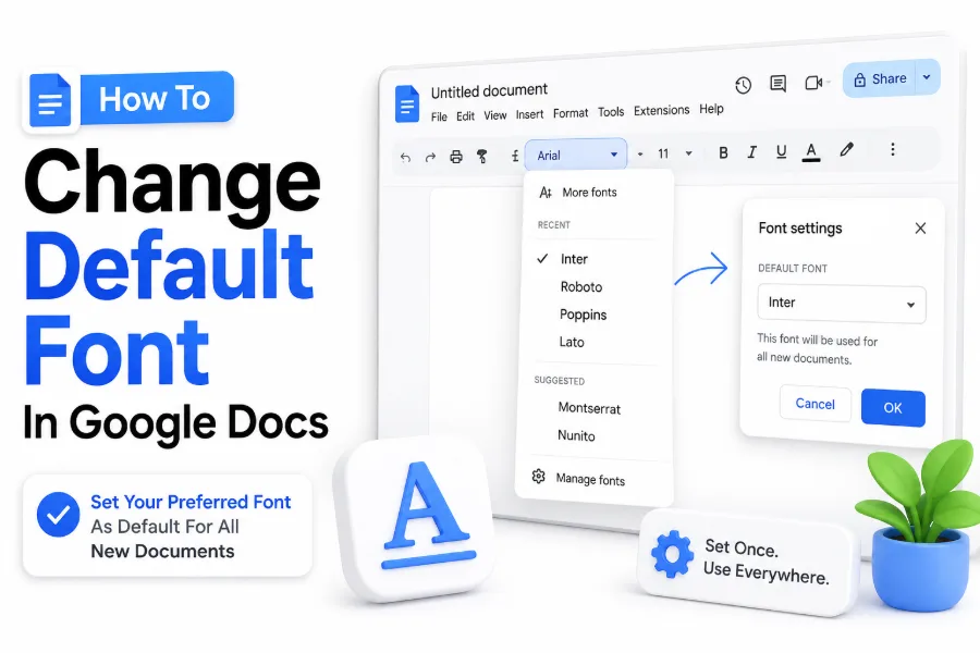 How to Change the Default Font in Google Docs